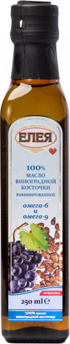 Подсолнечное масло холодного отжима "Виноградной косточки"